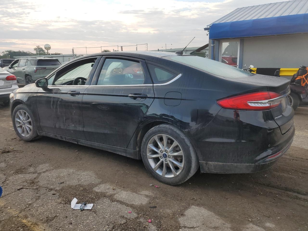 2017 Ford Fusion Se black null gasoline 3FA6P0H73HR407450 photo #3
