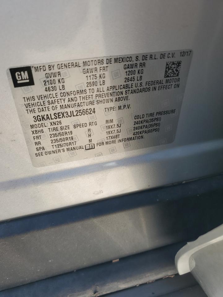 2018 GMC Terrain Denali VIN: 3GKALSEX3JL256624 Lot: 70562715