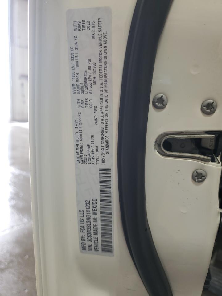 2022 Ram 3500 Limited VIN: 3C63R3SL3NG141232 Lot: 84176515