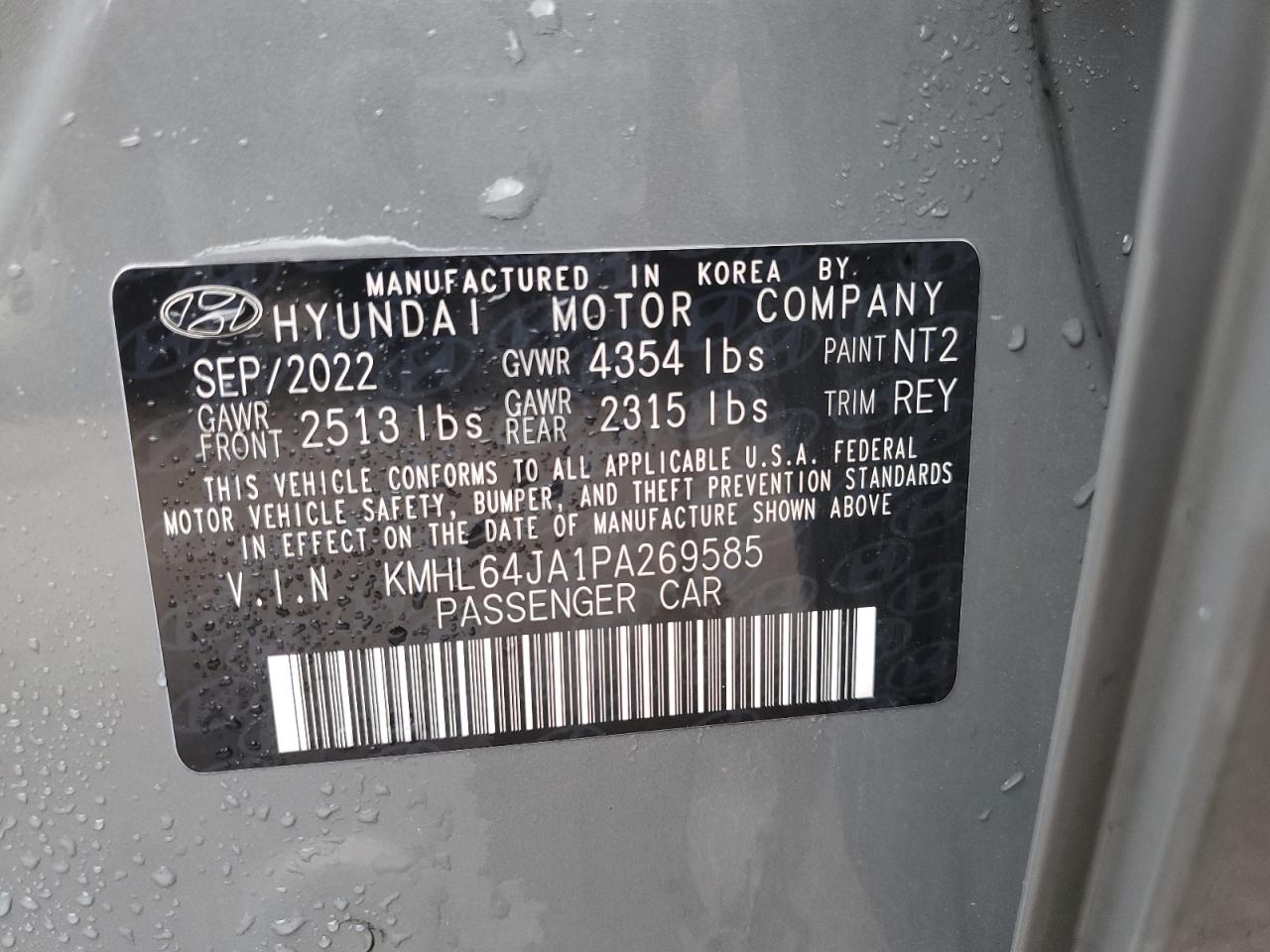 2023 Hyundai Sonata Sel VIN: KMHL64JA1PA269585 Lot: 81480915