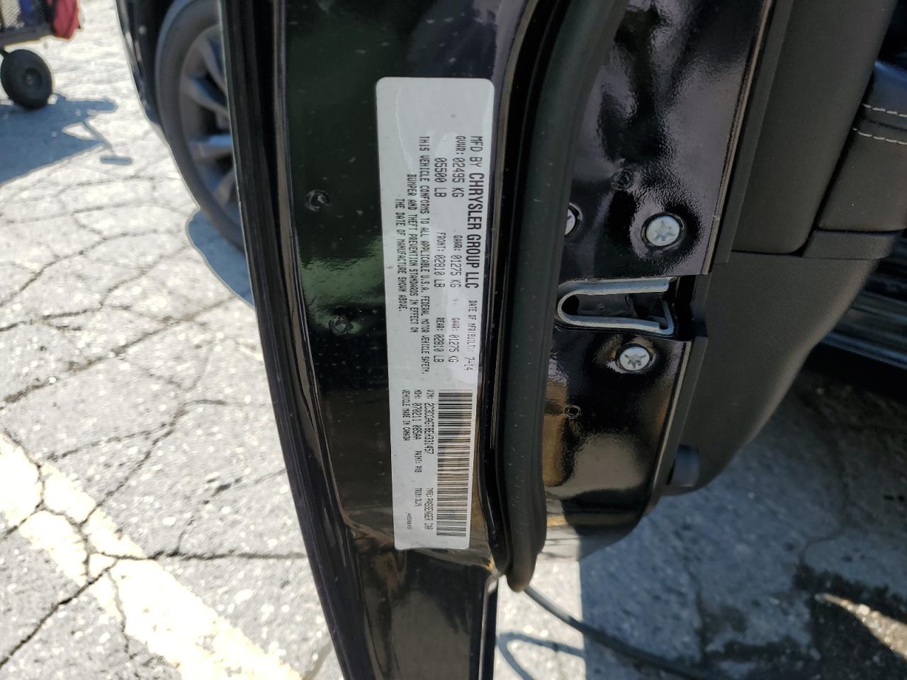 2014 Chrysler 300 S VIN: 2C3CCAGT8EH331457 Lot: 71544925