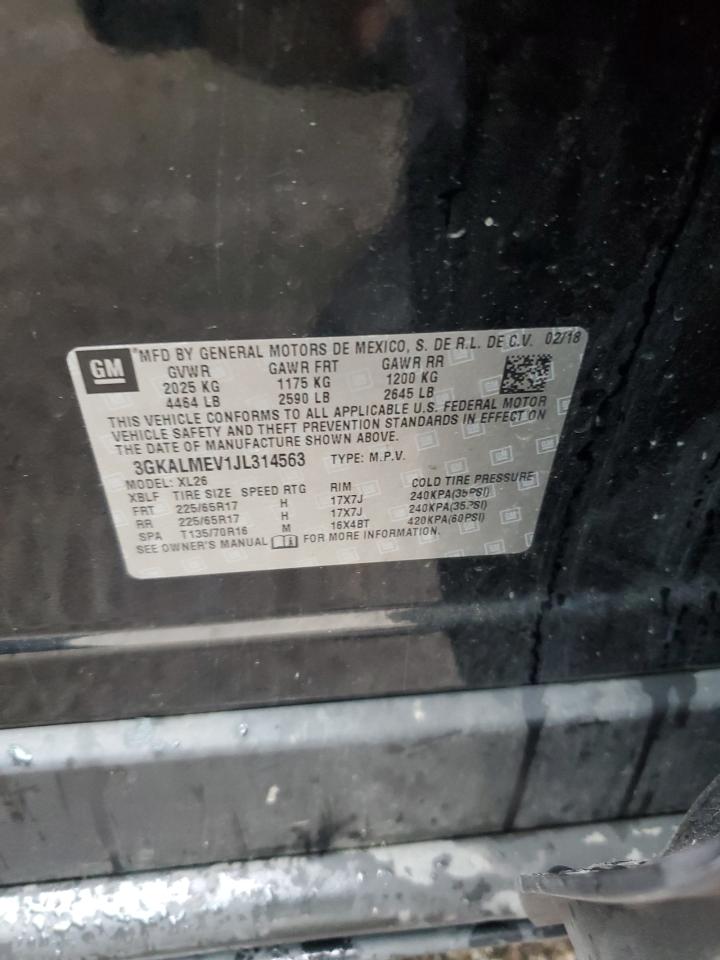 2018 GMC Terrain Sle VIN: 3GKALMEV1JL314563 Lot: 83990815
