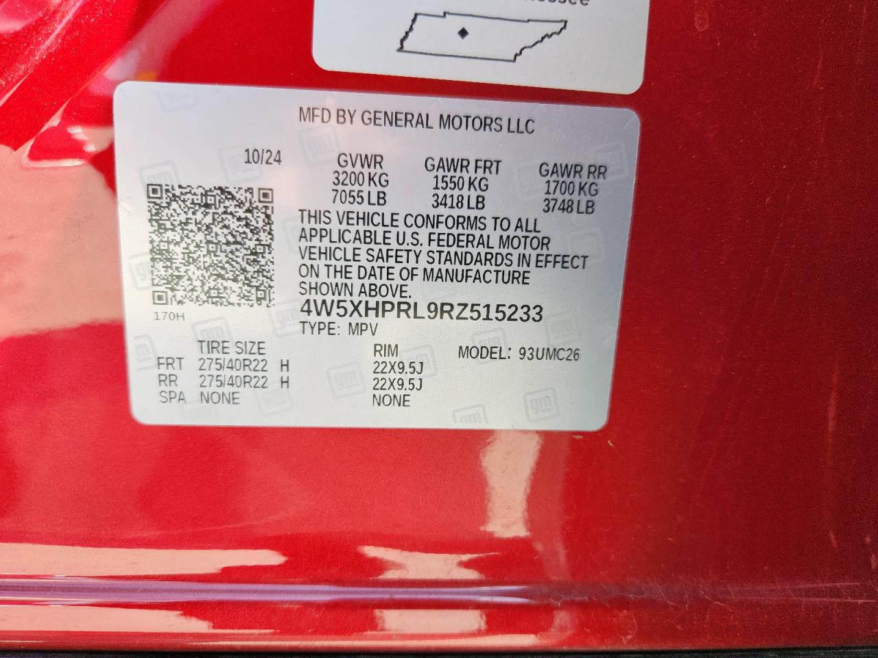 2024 Acura Zdx Type-S VIN: 4W5XHPRL9RZ515233 Lot: 71679315