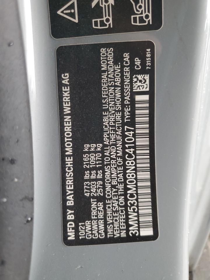 2022 BMW M240Xi VIN: 3MW53CM08N8C41047 Lot: 80267575