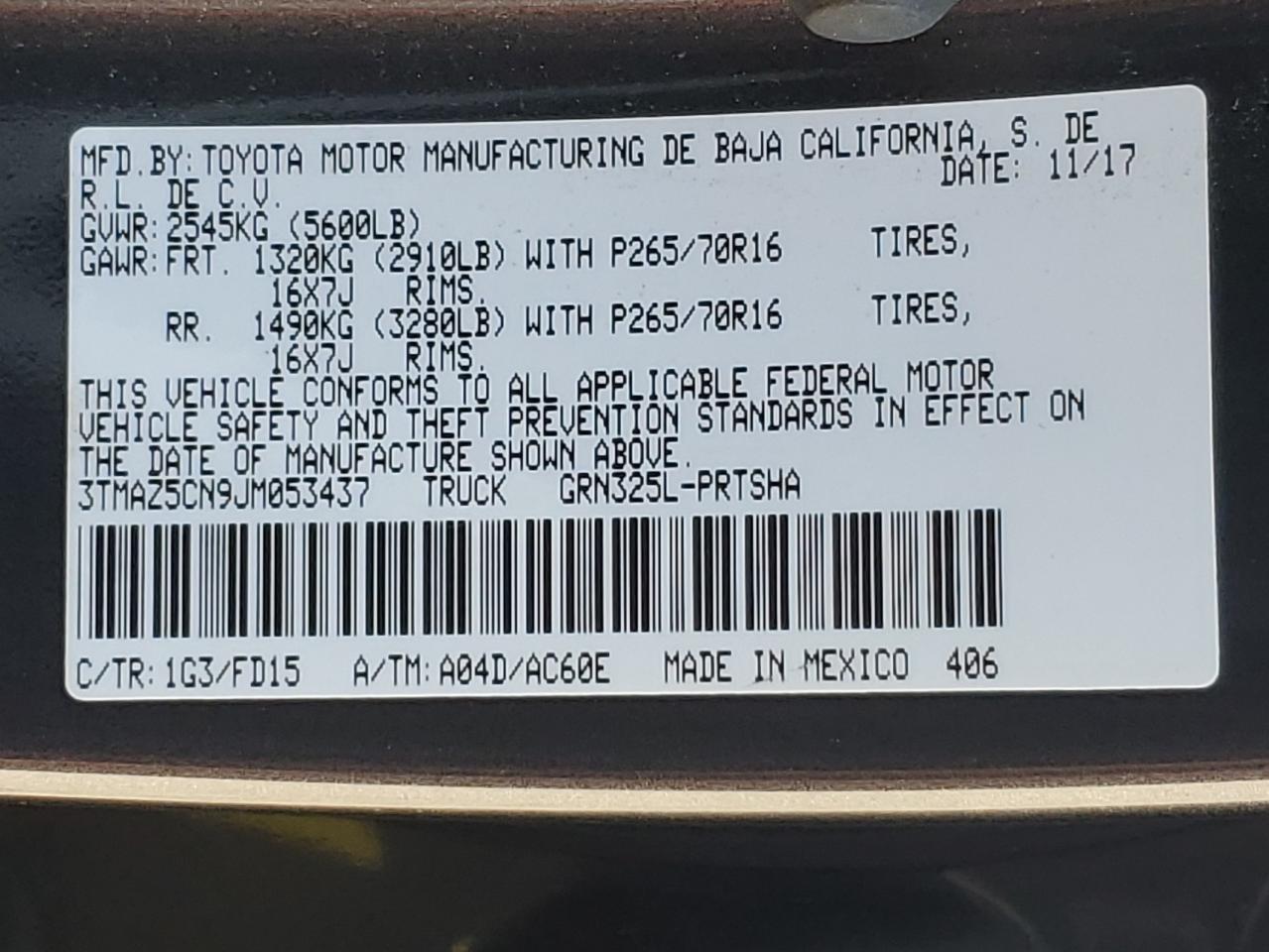 2018 Toyota Tacoma Double Cab VIN: 3TMAZ5CN9JM053437 Lot: 81640835