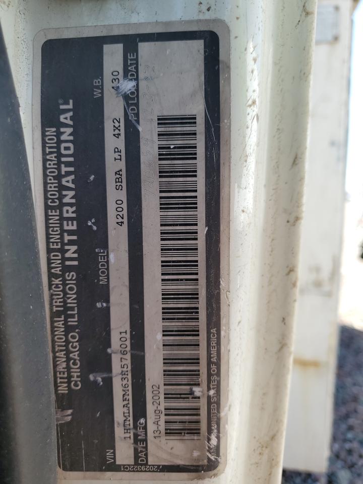 2003 International 4000 4200 Lp VIN: 1HTMLAFM63H576001 Lot: 71671595