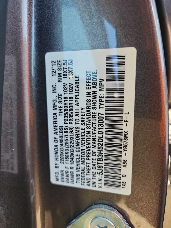 2013 Acura Rdx Technology VIN: 5J8TB3H52DL013007 Lot: 70874345