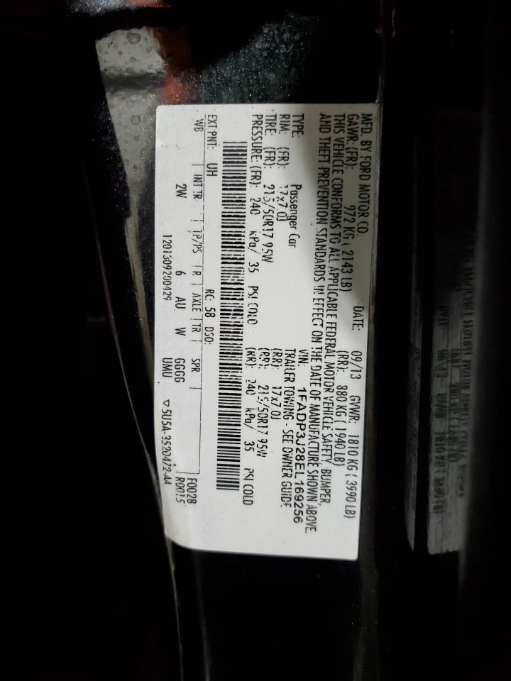 2014 Ford Focus Titanium VIN: 1FADP3J28EL169256 Lot: 69953265
