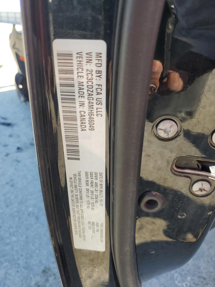 2021 Dodge Challenger Sxt VIN: 2C3CDZAG4MH646049 Lot: 83988405