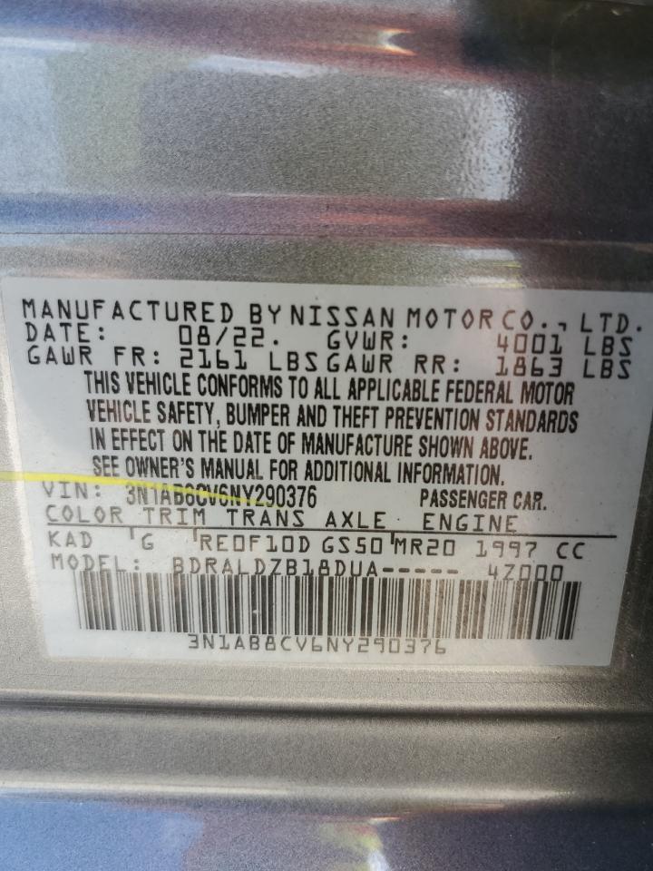 2022 Nissan Sentra Sv VIN: 3N1AB8CV6NY290376 Lot: 80546655