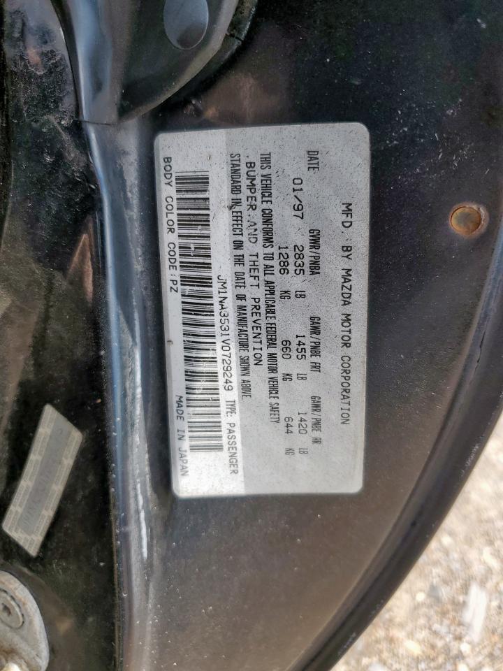 1997 Mazda Mx-5 Miata VIN: JM1NA3531V0729249 Lot: 82135255