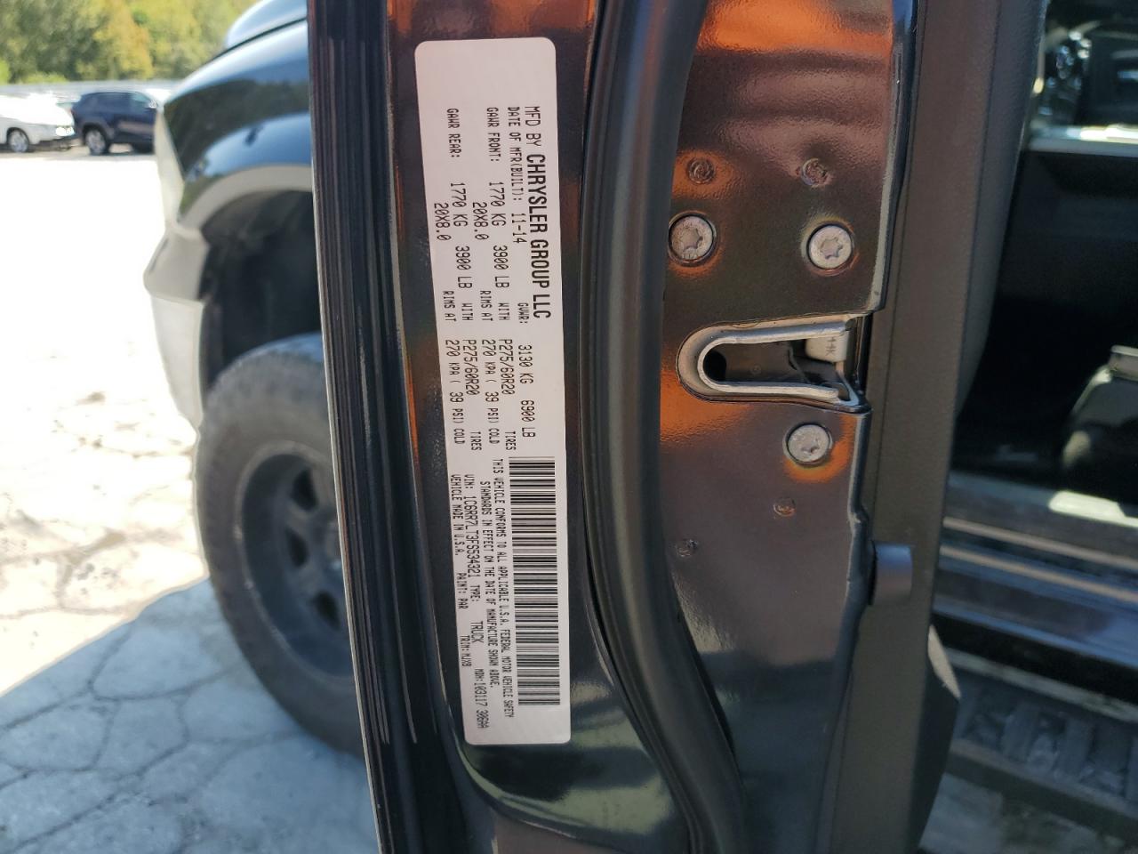 2015 Ram 1500 Slt VIN: 1C6RR7LT3FS534321 Lot: 70597215