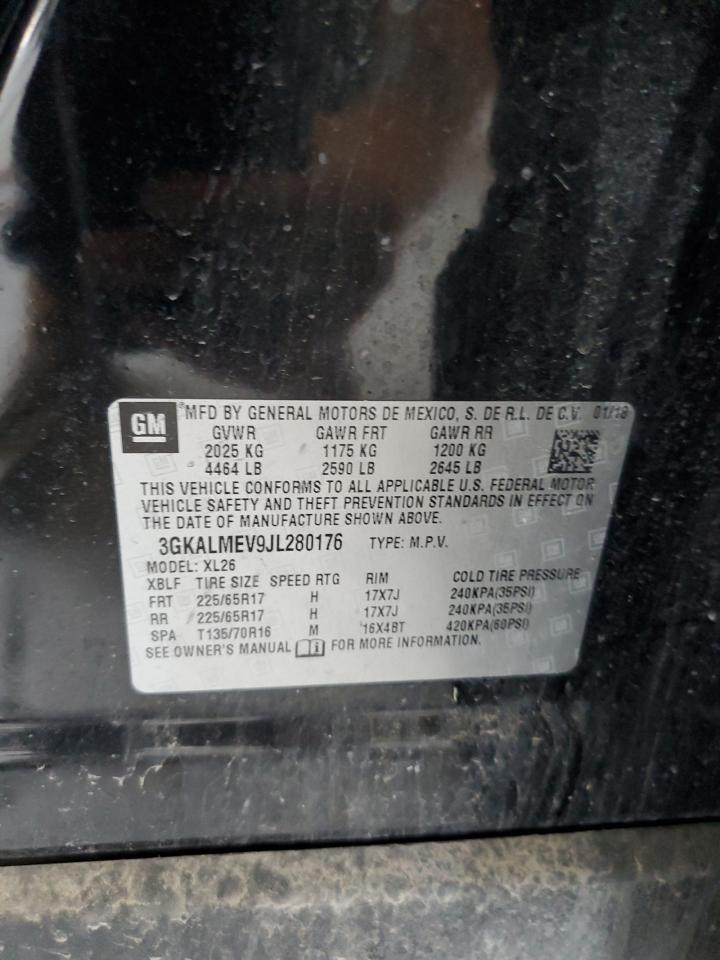 2018 GMC Terrain Sle VIN: 3GKALMEV9JL280176 Lot: 80332085