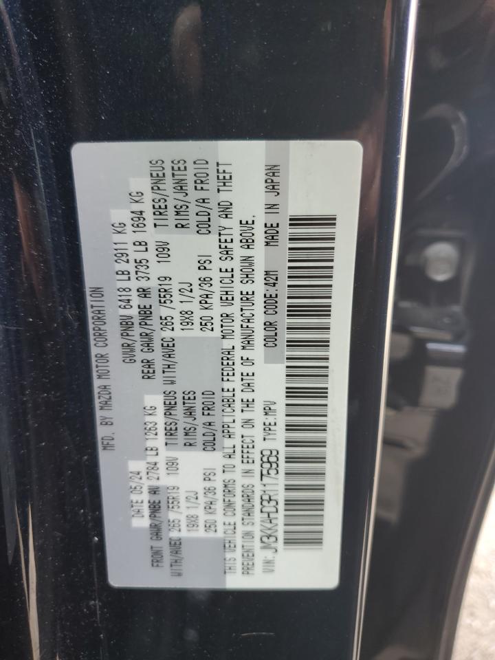 2024 Mazda Cx-90 Select VIN: JM3KKAHD3R1175969 Lot: 71430645