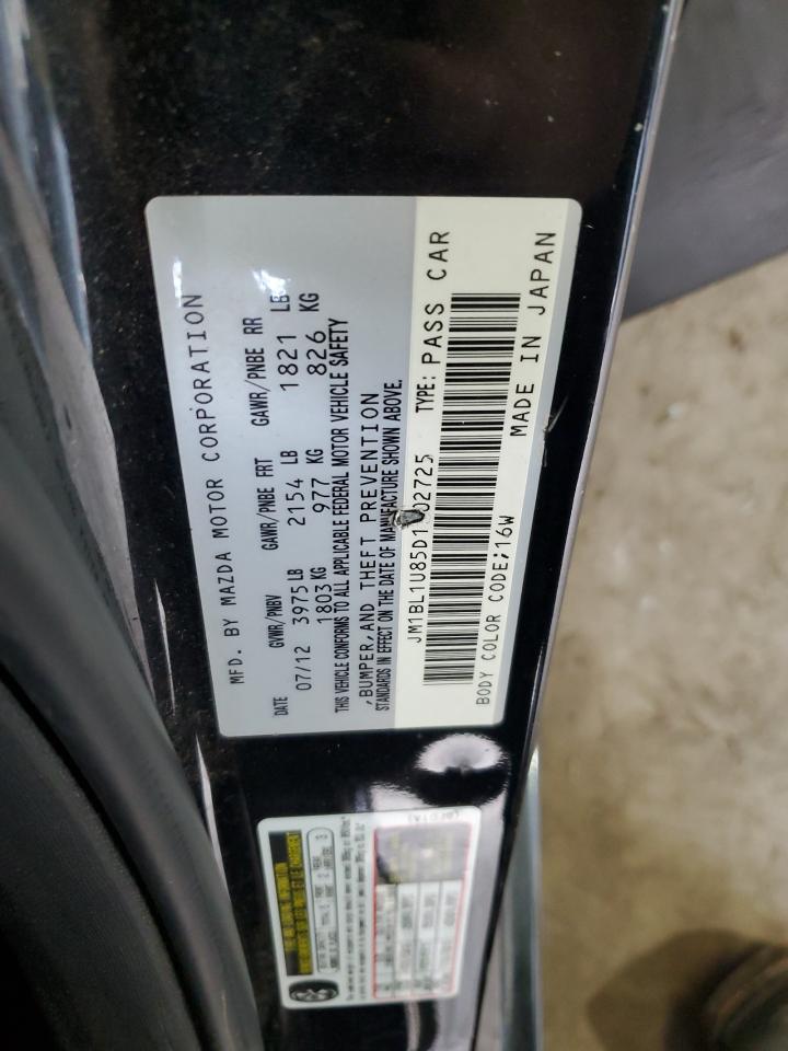 2013 Mazda 3 I VIN: JM1BL1U85D1702725 Lot: 80817795