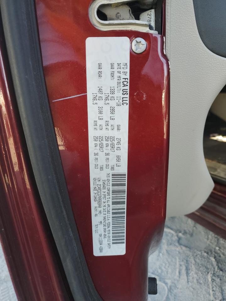 2019 Dodge Grand Caravan Sxt VIN: 2C4RDGCG7KR582040 Lot: 80749955