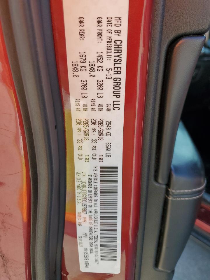 2014 Jeep Grand Cherokee Limited VIN: 1C4RJEBG2EC197867 Lot: 81243565