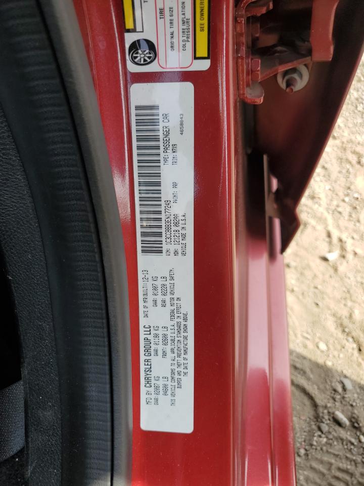 2014 Chrysler 200 Touring VIN: 1C3CCBBB3EN177249 Lot: 80842465