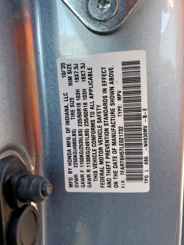 2020 Honda Cr-V Ex VIN: 7FART6H57LE021732 Lot: 84458615