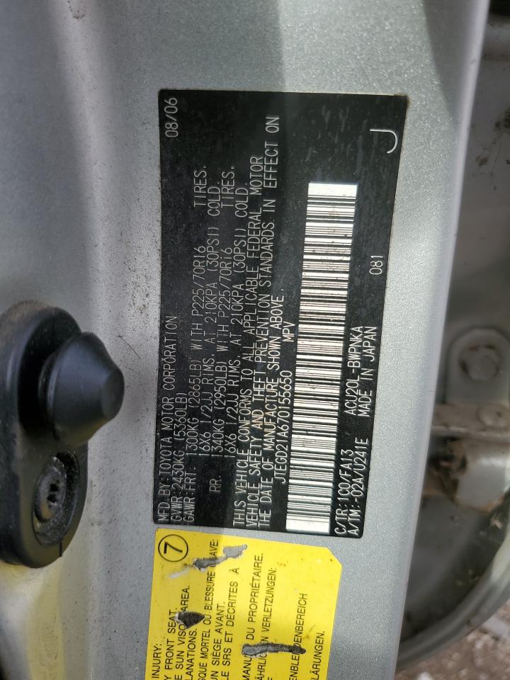 2017 Toyota Highlander VIN: JTEGD21A670155650 Lot: 80956545