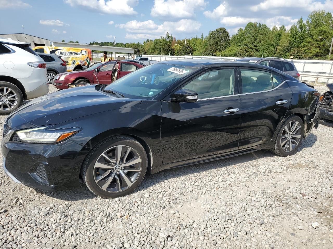 2020 NISSAN MAXIMA BLACK VIN: 1N4AA6DV7LC373586