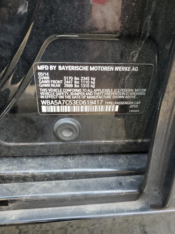 2014 BMW 528 Xi VIN: WBA5A7C53ED619417 Lot: 81067695