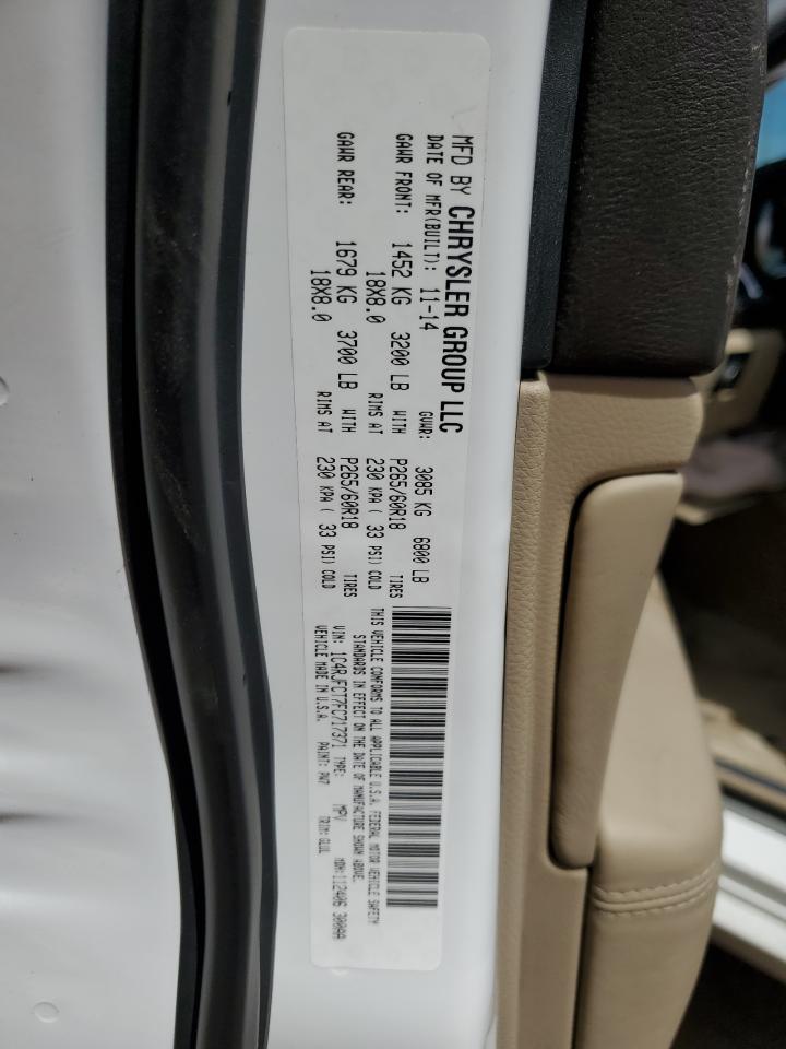 2015 Jeep Grand Cherokee Overland VIN: 1C4RJFCT7FC717371 Lot: 80313135