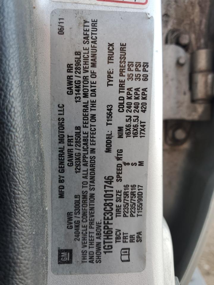 2012 GMC Canyon Sle-2 VIN: 1GTH6PFE3C8101746 Lot: 81027445