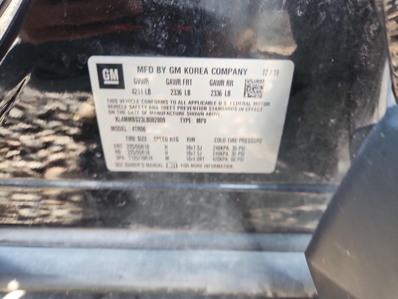 2020 Buick Encore Gx Preferred VIN: KL4MMBS23LB082809 Lot: 80828315