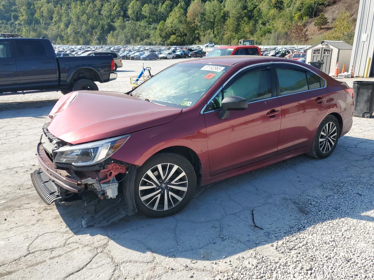 2019 Subaru Legacy 2.5I red null gasoline 4S3BNAB65K3021817 photo #1