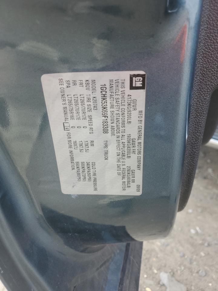 2009 Chevrolet Silverado VIN: 1GCHK53K69F183308 Lot: 81237695