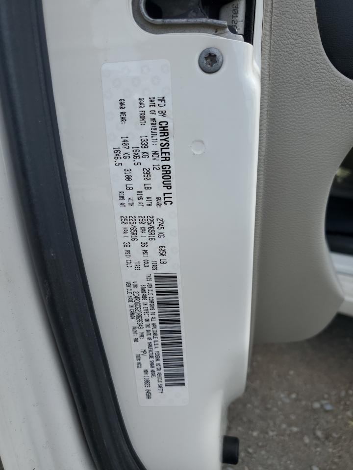 2013 Dodge Grand Caravan Sxt VIN: 2C4RDGCG2DR626349 Lot: 84200345