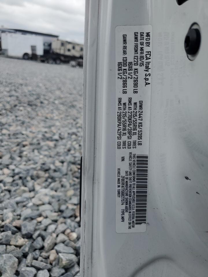 2016 Ram Promaster City VIN: ZFBERFAT7G6B27574 Lot: 84601995