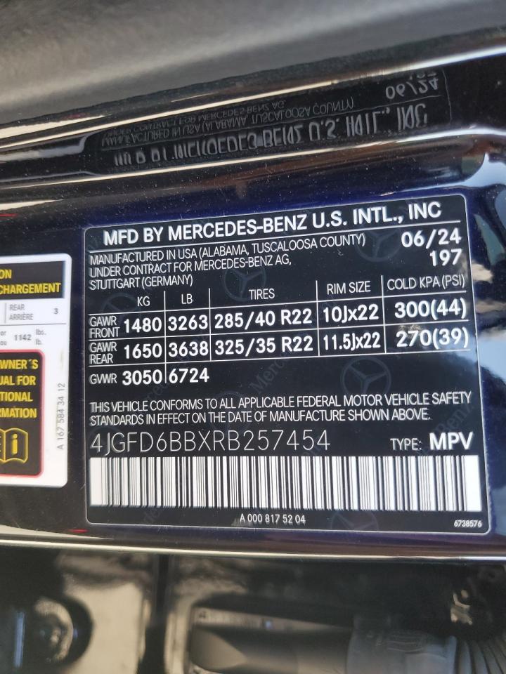 2024 Mercedes-Benz Gle Coupe Amg 53 4Matic VIN: 4JGFD6BBXRB257454 Lot: 81903345