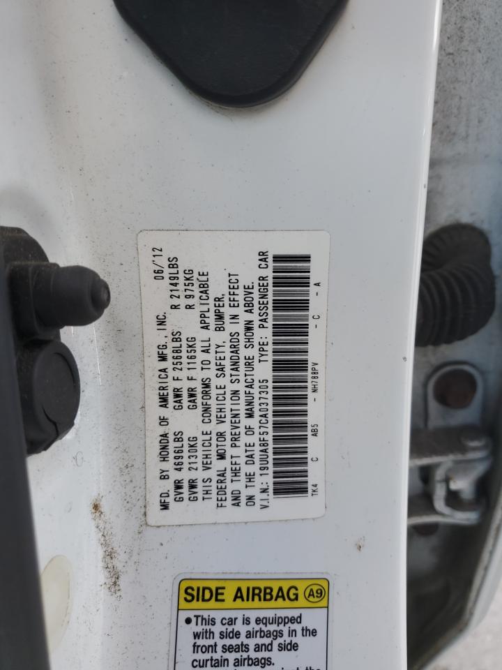 2012 Acura Tl VIN: 19UUA8F57CA037305 Lot: 81664075