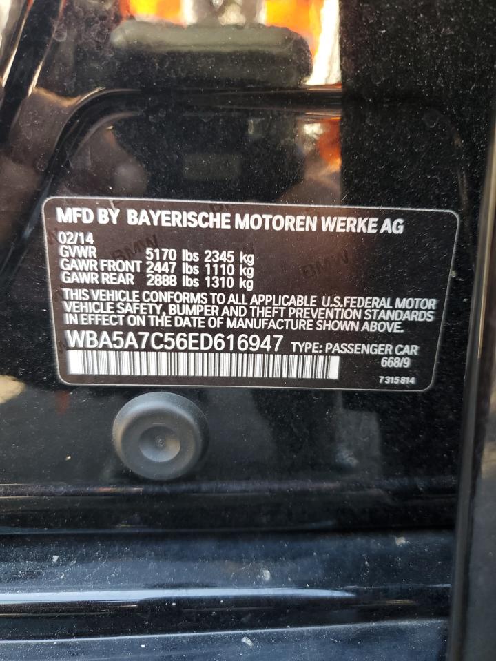 2014 BMW 528 Xi VIN: WBA5A7C56ED616947 Lot: 80290225