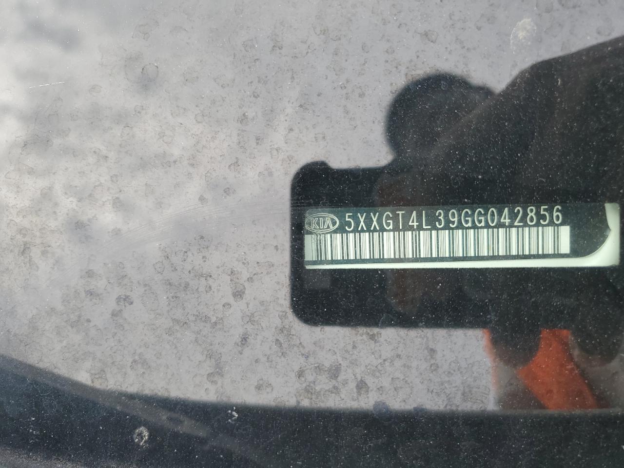 2016 Kia Optima Lx VIN: 5XXGT4L39GG042856 Lot: 81841365