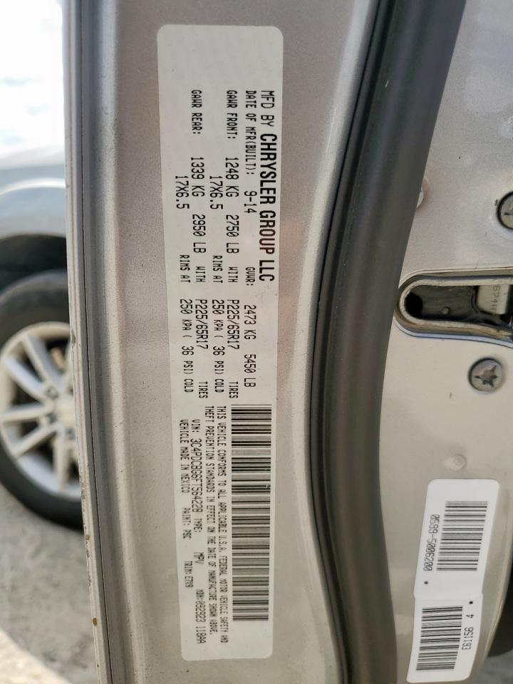 2015 Dodge Journey Sxt VIN: 3C4PDCBG6FT564228 Lot: 80575115