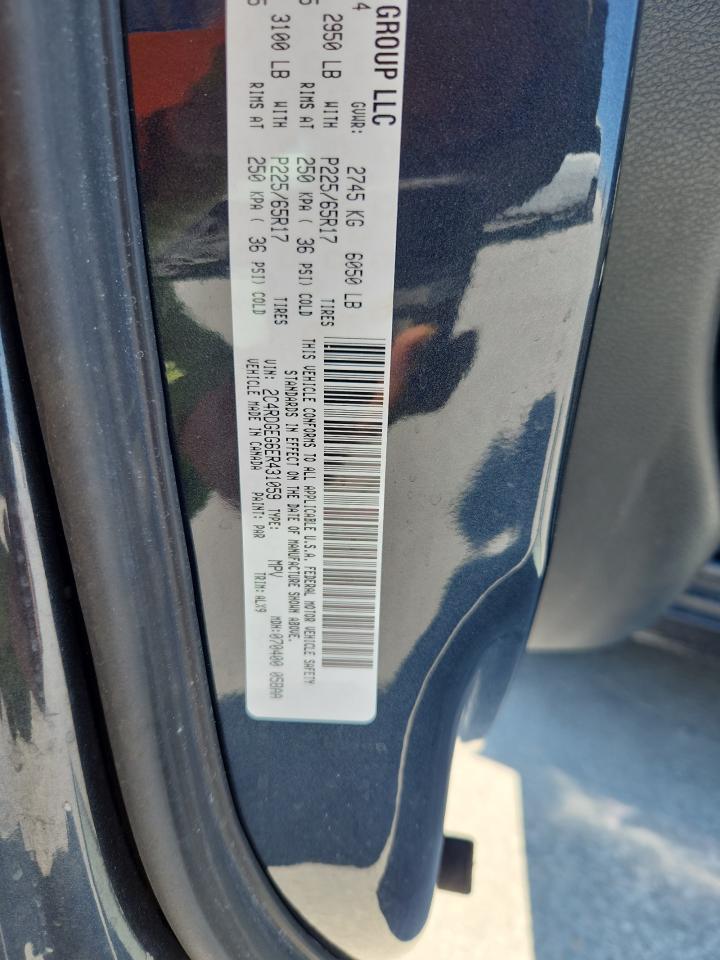 2014 Dodge Grand Caravan R/T VIN: 2C4RDGEG6ER431059 Lot: 81301235