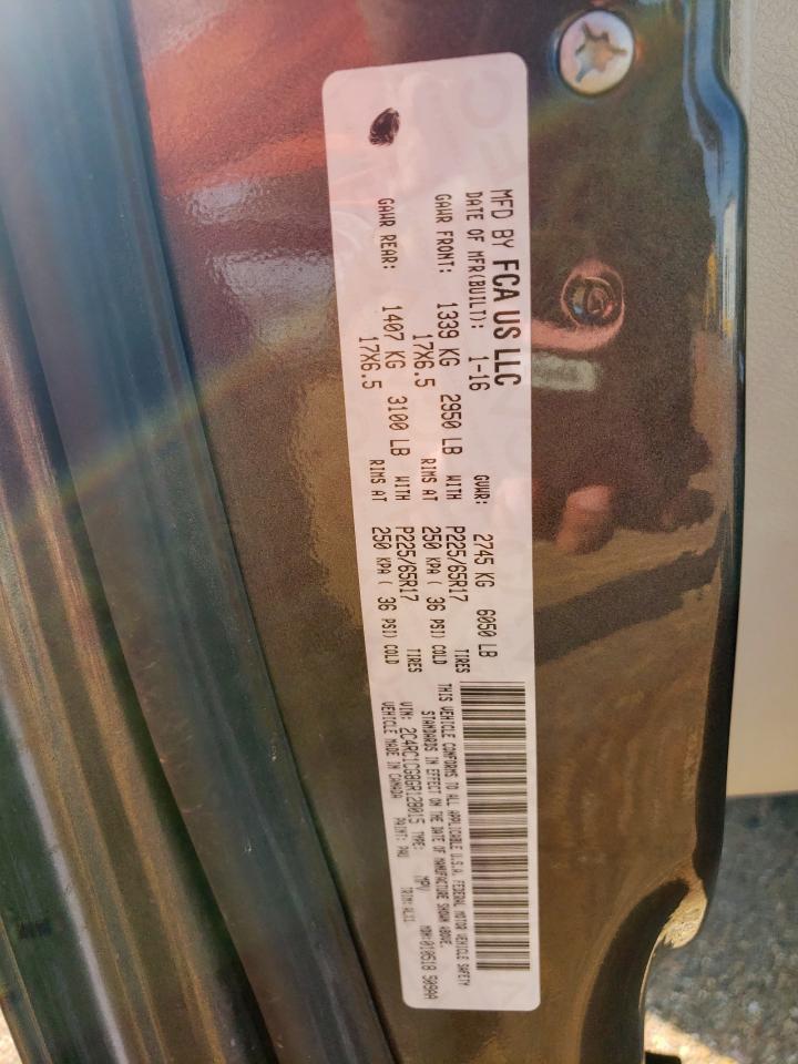 2016 Chrysler Town & Country Touring L VIN: 2C4RC1CG8GR128015 Lot: 80335765