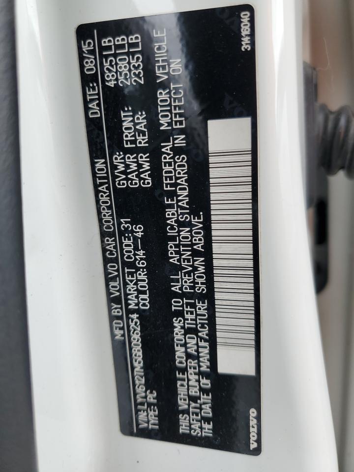 2016 Volvo S60 Platinum VIN: LYV612TM5GB096254 Lot: 82168535