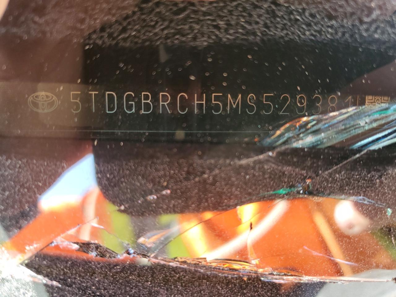 2021 Toyota Highlander Hybrid Xle VIN: 5TDGBRCH5MS529381 Lot: 80987865