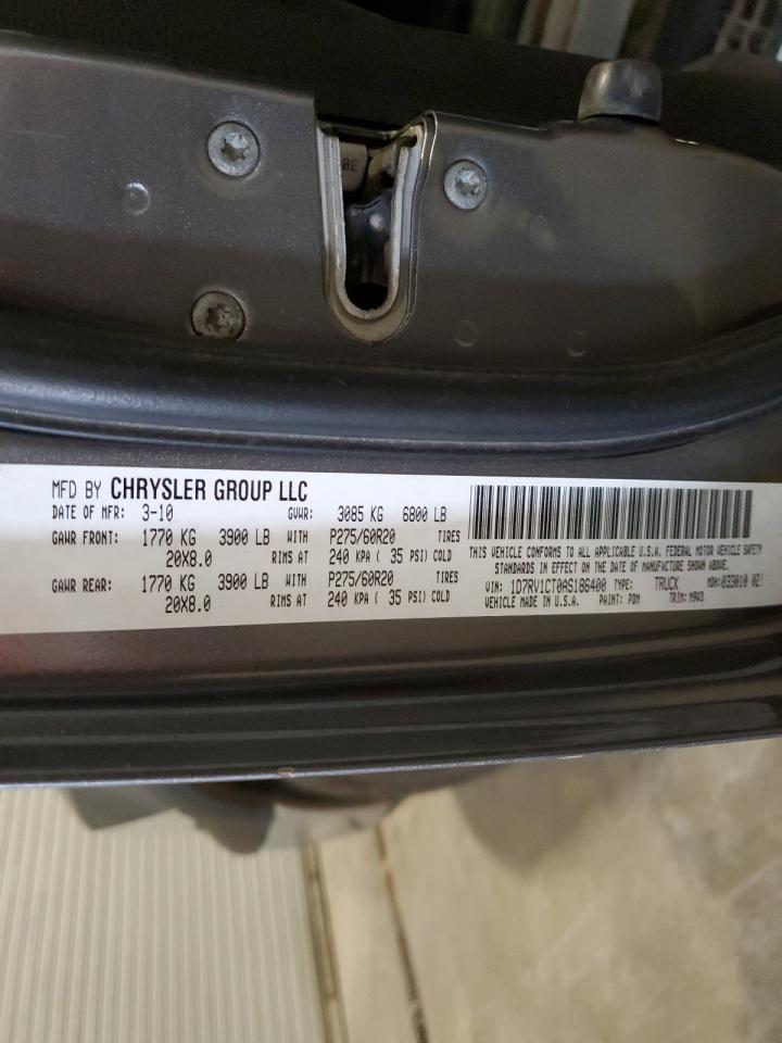 2010 Dodge Ram 1500 VIN: 1D7RV1CT0AS186400 Lot: 80907035