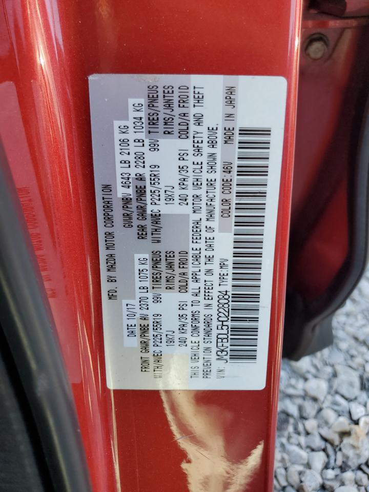 2017 Mazda Cx-5 Grand Touring VIN: JM3KFBDL5H0228084 Lot: 84814695