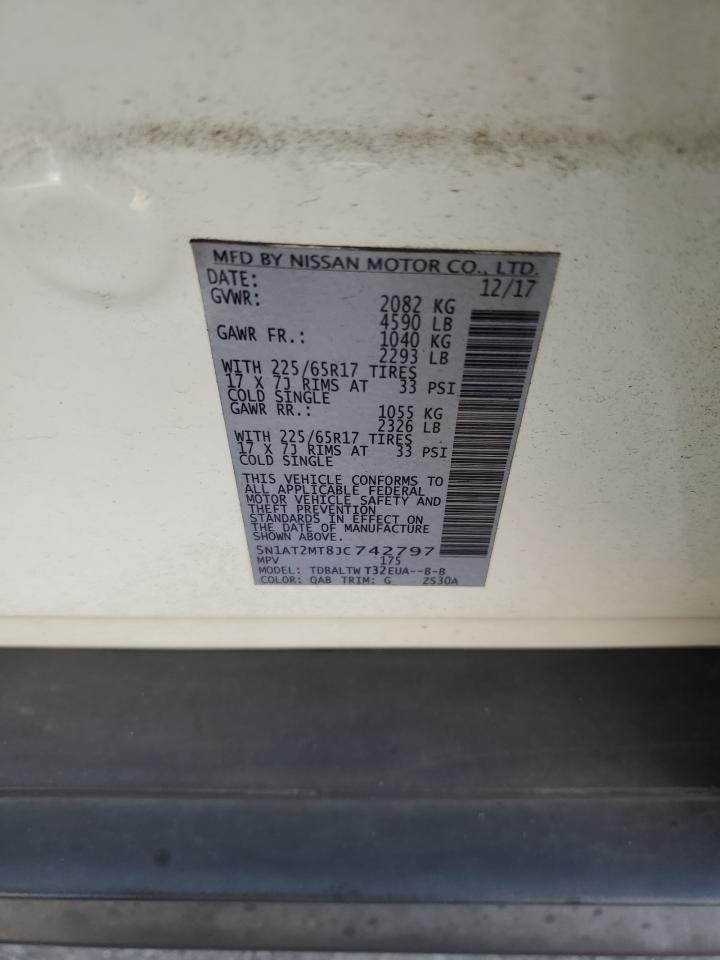 2018 Nissan Rogue S VIN: 5N1AT2MT8JC742797 Lot: 80311635