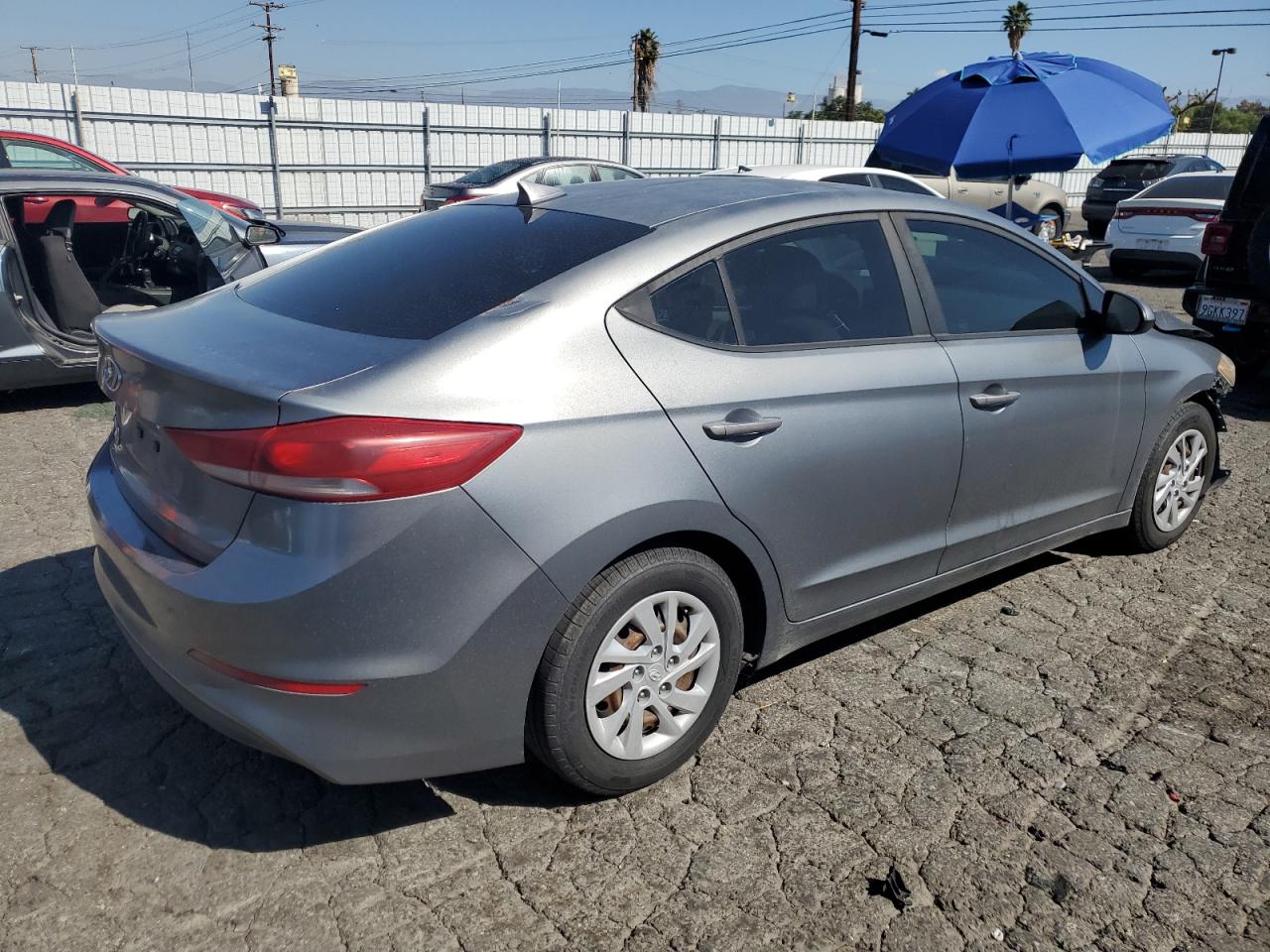 2017 Hyundai Elantra Se grey null gasoline KMHD74LF4HU084327 photo #4