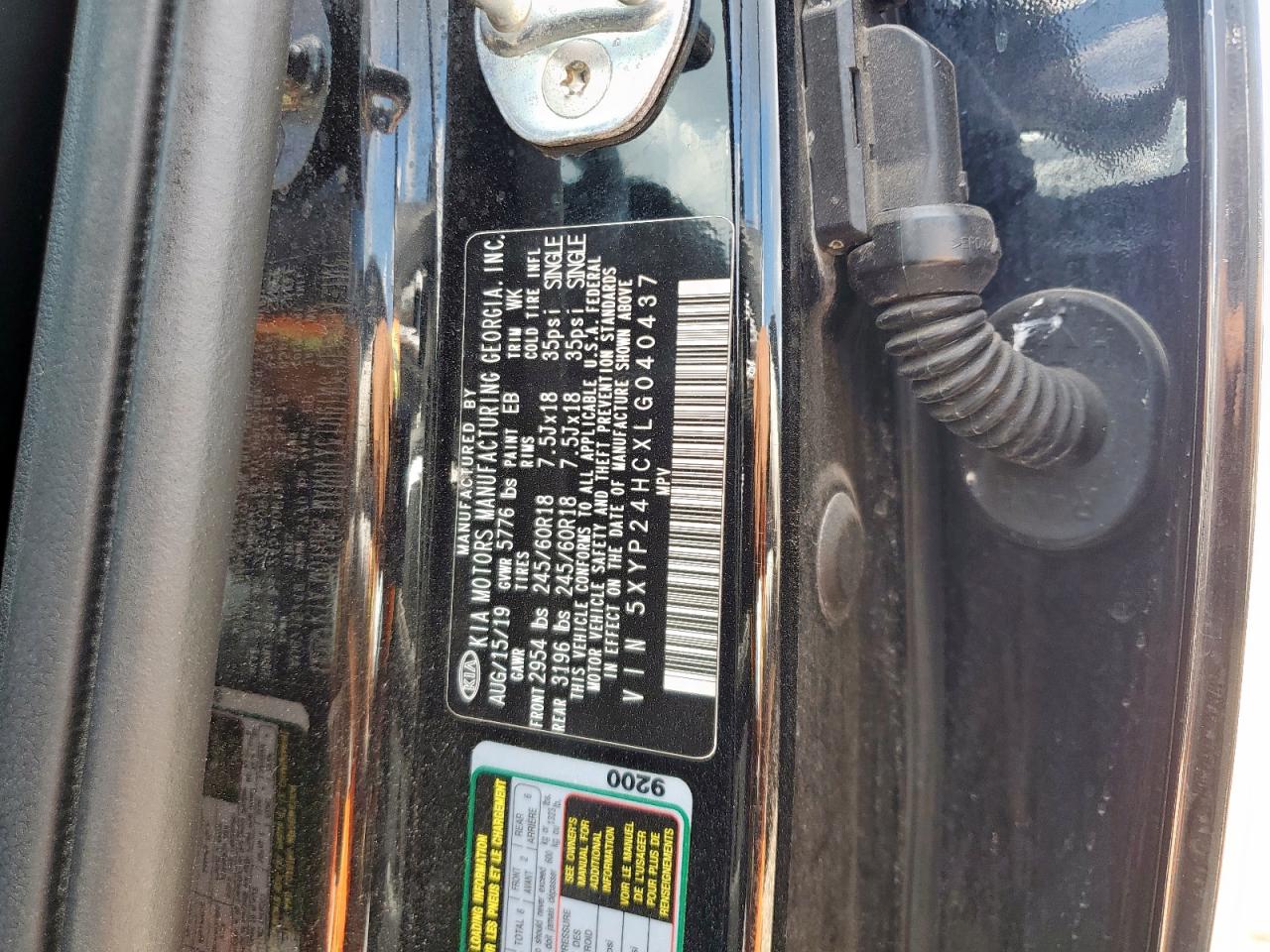 2020 Kia Telluride Lx VIN: 5XYP24HCXLG040437 Lot: 71443475