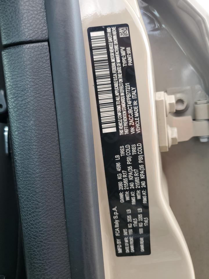 2015 Jeep Renegade Trailhawk VIN: ZACCJBCT4FPB77231 Lot: 71289415