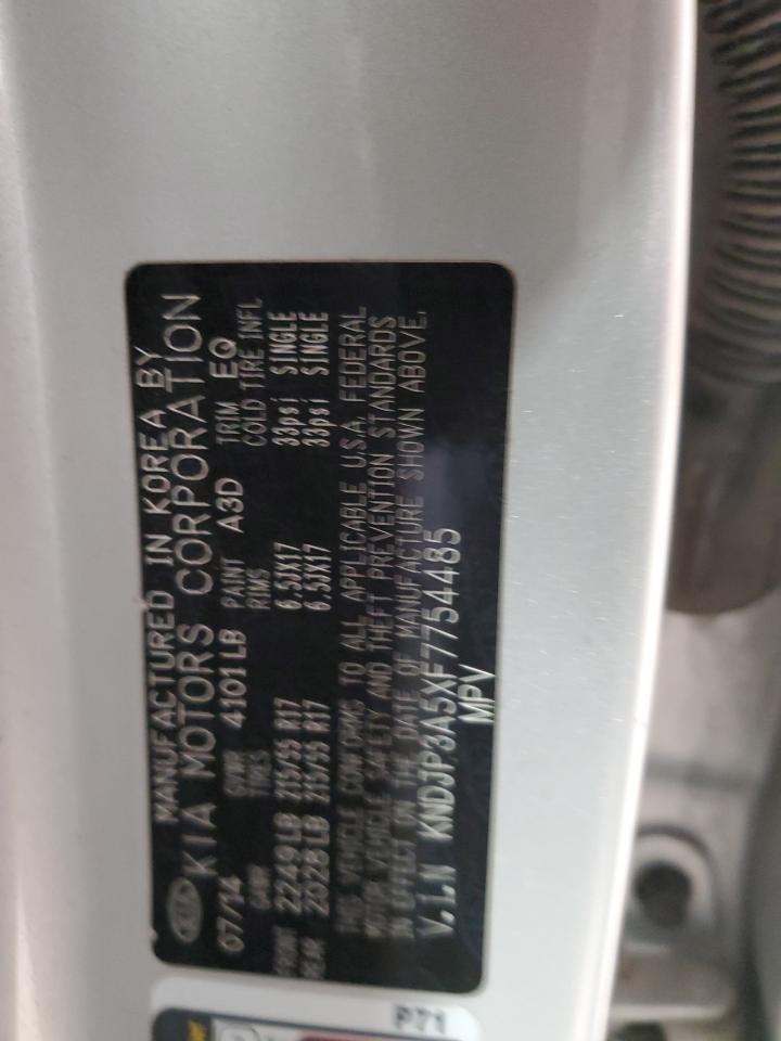 2015 Kia Soul + VIN: KNDJP3A5XF7754485 Lot: 81368105