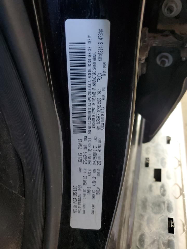 2019 Ram 1500 Big Horn/Lone Star VIN: 1C6SRFFT4KN810568 Lot: 71004195